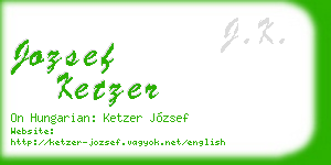jozsef ketzer business card